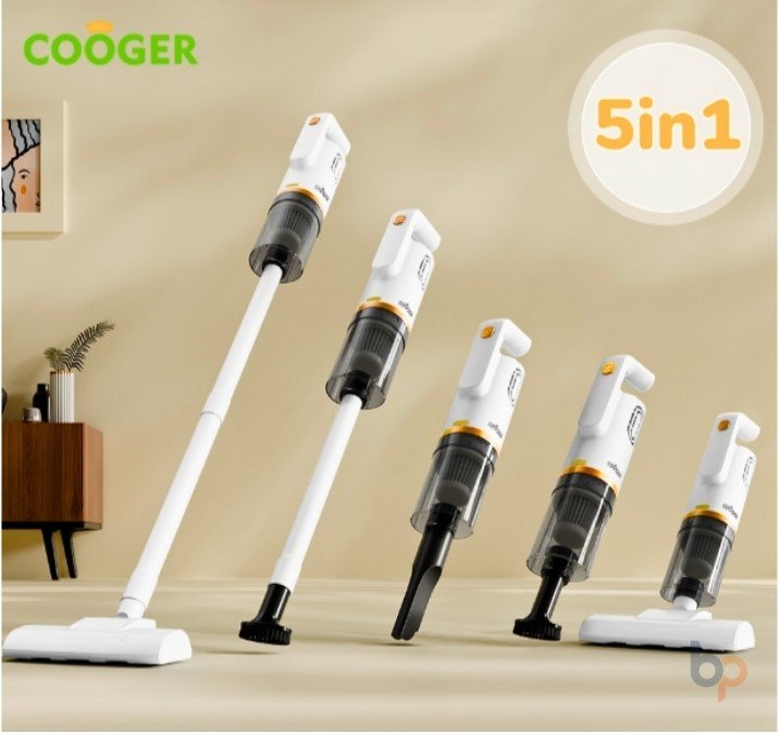 COOGER Vacuum Cleaner 5IN1, portable, tanpa kabel-bandinginproduk