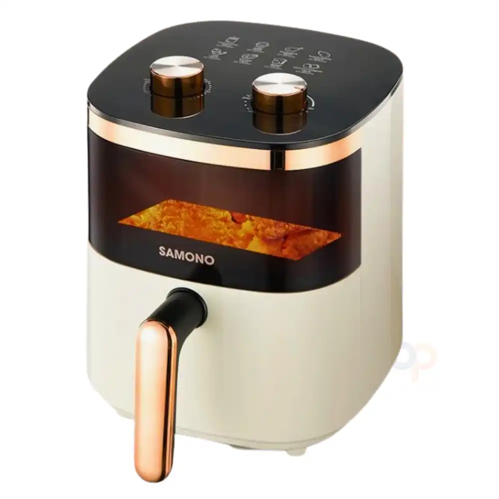 rekomendasi air fryer low watt Samono SW-AFW04S Desain Transparan Berkapasitas 4 Liter