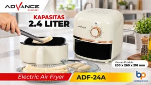 Advance ADF 24A Air Fryer Low Watt Mini 2 liter di countertop dapur mini kecil