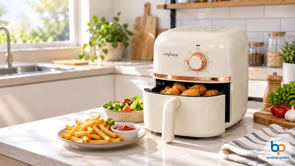 Advance ADF-24A air fryer 2,4 liter tampak depan