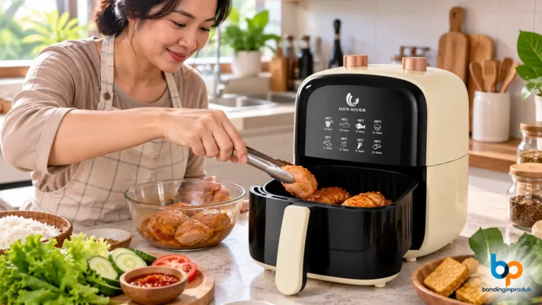 Han River air fryer HRAF03WT 4.2 liter 800 watt digunakan di dapur